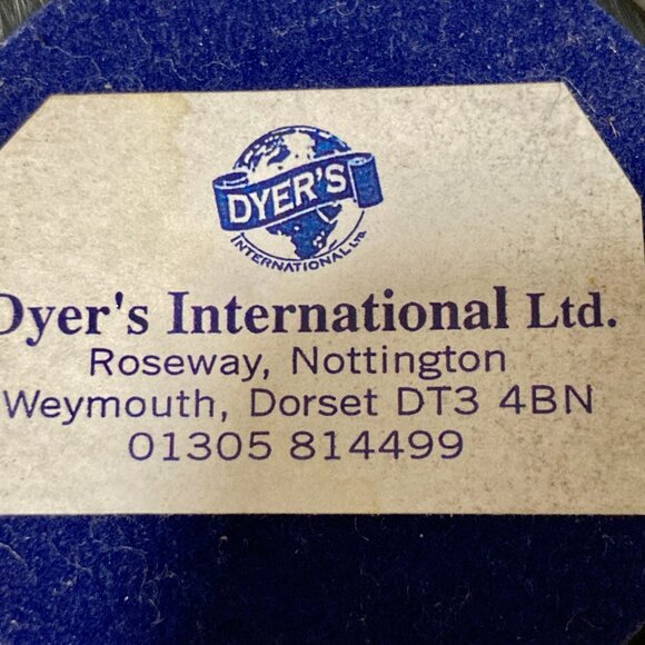 Vintage Glass Rolls Royce Paperweight Royal Blue Logo Car Dyers International - Picture 7 of 9